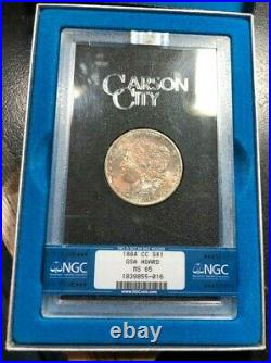 1884-cc Gsa Morgan Silver Dollarngc Ms 65 Beautiful Toned Coin