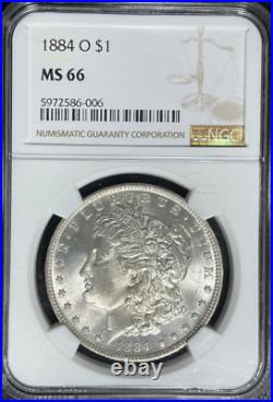 1884-o Morgan Silver Dollar Ngc Ms 66beautiful Coinref#86-006