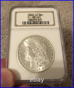 1885 CC Morgan Dollar NGC MS 65 Beautiful Gem coin