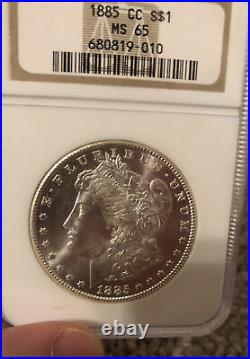 1885 CC Morgan Dollar NGC MS 65 Beautiful Gem coin