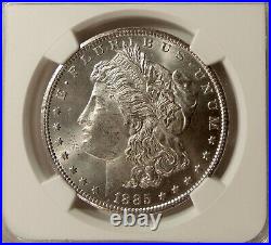 1885-CC Morgan Silver Dollar NGC MS64 Scarce KEY Date -Beautiful Ch BU Coin