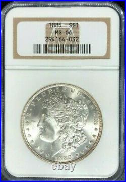 1885 Morgan Silver Dollar Ngc Ms 66 Beautiful Coin Ref#64-032