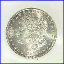 1885-cc Morgan Silver Dollar Ngc Ms 65 Beautiful Coin Ref#96-012