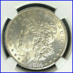 1885-s Morgan Silver Dollar Ngc Ms 62 Beautiful Looking Coin Ref#74-026