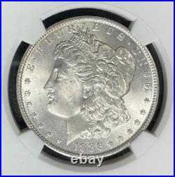 1886 Morgan Silver Dollarngc Ms 64 Beautiful Coin Ref#73-009