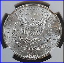 1886-S Morgan Silver Dollar NGC MS62. Beautiful bright white coin