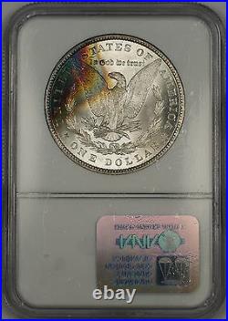 1887 Morgan Silver $1 Coin NGC MS-64 Beautiful Partially Toned Reverse (13a)