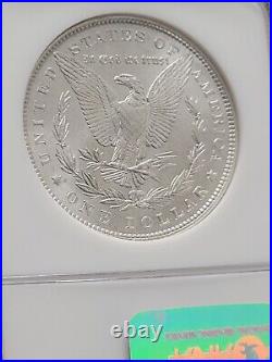 1887 Morgan Silver Dollar, Ms65 Ol Fatty Ngc. Beautiful Coin