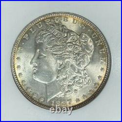 1887 Morgan Silver Dollar Ngc Ms 64 Beautiful Coin Ref#00-019