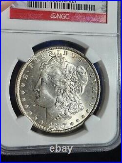 1887 P Morgan American Silver $1 One Dollar Coin NGC MS63 beauty. Our T2820