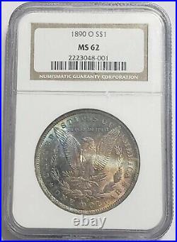1890-O $1 MORGAN DOLLAR MS62 Silver Coin WITH BEAUTIFUL Tone