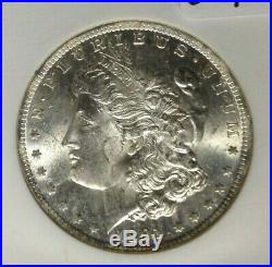 1891-cc Morgan Silver Dollar Ngc Ms 64 Beautiful Coinspitting Eagle Ref#013