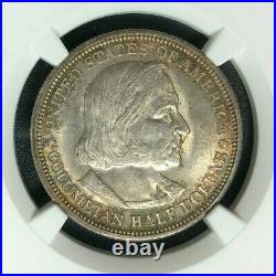 1892 Expo Columbian Silver Half Dollar Ngc Ms 64 Beautiful Coin Ref#22-006