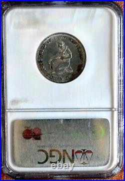 1893 Isabella Commemorative Silver Quarter Coin NGC AU-58 BEAUTIFUL