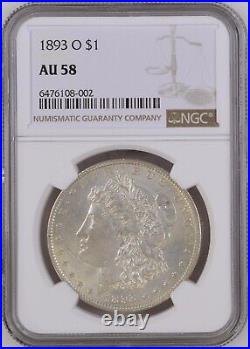 1893-O Morgan Silver Dollar - NGC AU58 - A Beautiful Coin