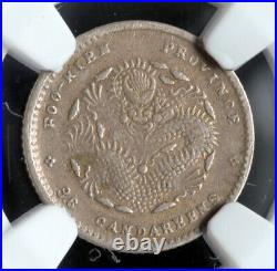 1894, China, Fukien Province. Beautiful Silver 5 Cents Coin. L&M-294. NGC VF-25