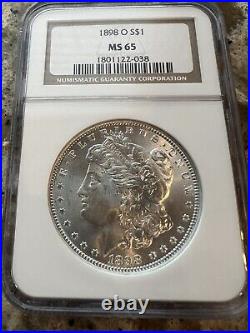 1898-O Morgan Silver Dollar NGC MS 65 Beautiful Lustrous Coin Strong Strike