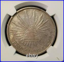 1899 Cn Jq Mexico Un Peso Libertad Cap & Rays Ngc Au 55 Beautiful Sharp Coin