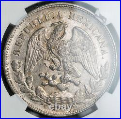1900, Mexico (2nd Republic). Beautiful Large Silver Eagle Peso Coin. NGC MS63