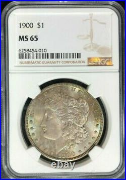 1900 Morgan Silver Dollar Ngc Ms 65 Beautiful Coin Ref#54-010