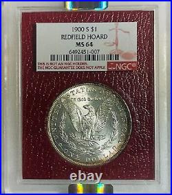 1900-S Redfield Morgan Silver Dollar NGC MS64 Beautiful Coin