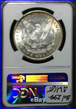 1900-o Morgan Silver Dollar Ngc Ms 65+ Wow Beautiful Toned Coin Ref#002