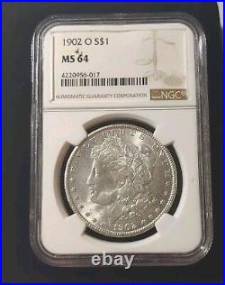 1902-O MORGAN SILVER DOLLARNGC MS 64 Beautiful Coin