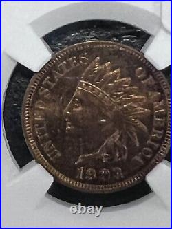 1903 Indian Head Cent NGC UNC DETAILS improperly cleaned Beautiful Coin