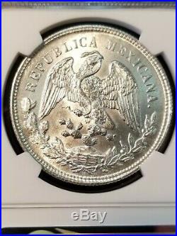 1904 Zs FZ MEXICO SILVER UN PESO NGC MS 62 GREAT LUSTER BEAUTIFUL BRIGHT COIN