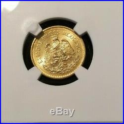 1906 M Mexico Gold 5 Pesos G5p Hidalgo Ngc Ms 64 Beautiful Bright Bu Blazer