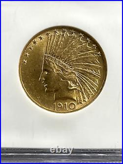 1910 $10 Gold Indian NGC MS61 Beautiful Coin