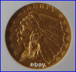 1910 INDIAN HEAD GOLD $2.5 Dollar QUARTER EAGLE, NGC MS 61, Beautiful Coin