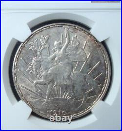 1910 Mexico $1 peso silver Beautiful coin Uncirculated NGC 61