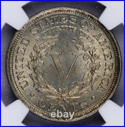 1911-P 1911 Liberty Head Nickel 5c NGC MS 64 beautiful original coin