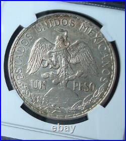 1912 Mexico $1 peso silver Beautiful coin Uncirculated NGC 62