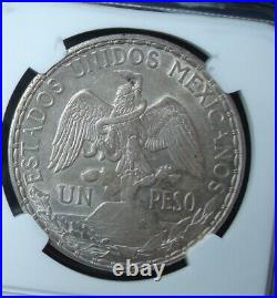 1912 RARE Mexico $1 peso silver Beautiful coin Uncirculated NGC 61