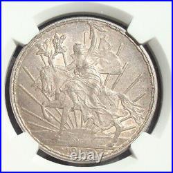 1913 Mexico $1 peso silver Beautiful coin AU NGC 58
