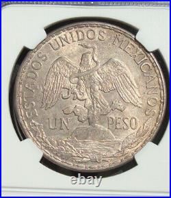 1913 Mexico $1 peso silver Beautiful coin AU NGC 58