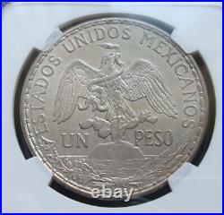 1913 Mexico $1 peso silver Beautiful coin Uncirculated NGC 62