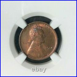 1914 Lincoln Wheat Cent Ngc Ms 64 Rb Beautiful Coinref#67-002