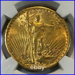 1914-S beautiful Saint Gaudens $20 U. S. GOLD double eagle. NGC #nkud007