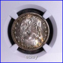 1915-d Barber Silver Quarter Ngc Ms 65 Beautiful Coin