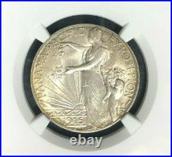 1915-s Panama-pacific Silver Half Dollar Ngc Ms 65 Beautiful Looking Coin