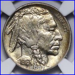 1916 Buffalo Nickel NGC AU58 Beautiful Coin Looks BU AEE