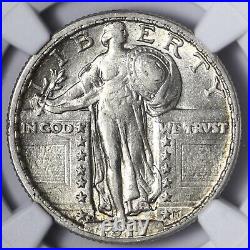 1917-D Type 2 Standing Liberty Quarter NGC AU53 Beautiful Coin! VNNM
