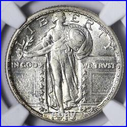 1918-D Standing Liberty Quarter NGC AU55 Beautiful Coin, Better Date! INNM
