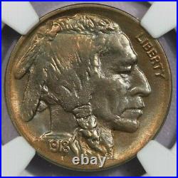 1918-P 1918 Buffalo Nickel NGC MS63 CAC beautiful coin WOW