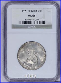 1920 Pilgrim Half Dollar 50c NGC MS65 Beautiful Original Coin