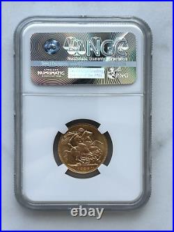 1925 Great Britain 1 Full Sovereign Gold Coin NGC MS65 GEM UNC BU BEAUTY