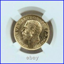 1925 Great Britain Gold 1 Sovereign Ngc Ms 65 Beautiful Gem Bu Monster Luster